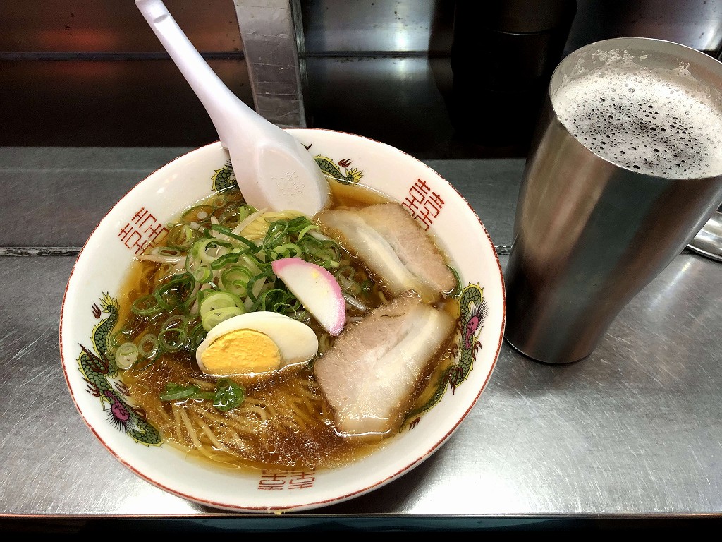 倉敷の又一本店のラーメン