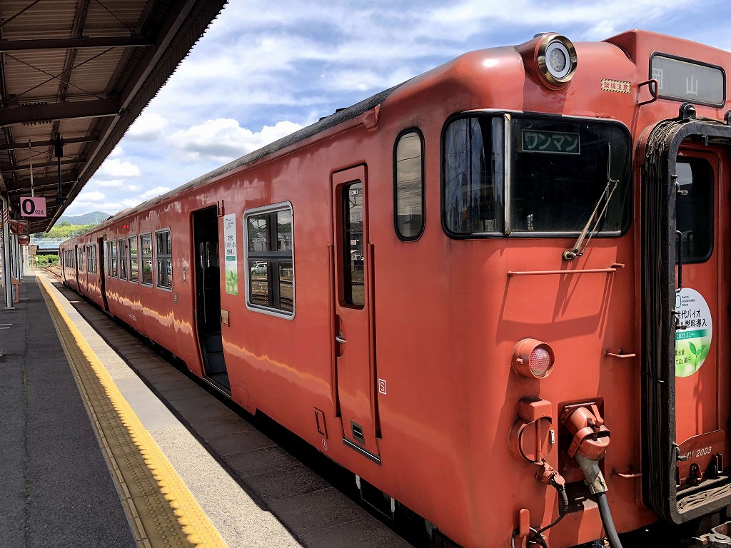 総社駅の0番線ホーム2