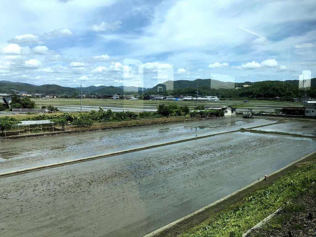 吉備線の沿線風景