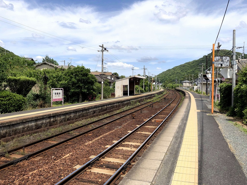 吉備津駅のホーム