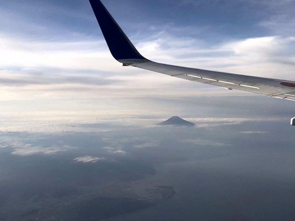 ANA658便から富士山