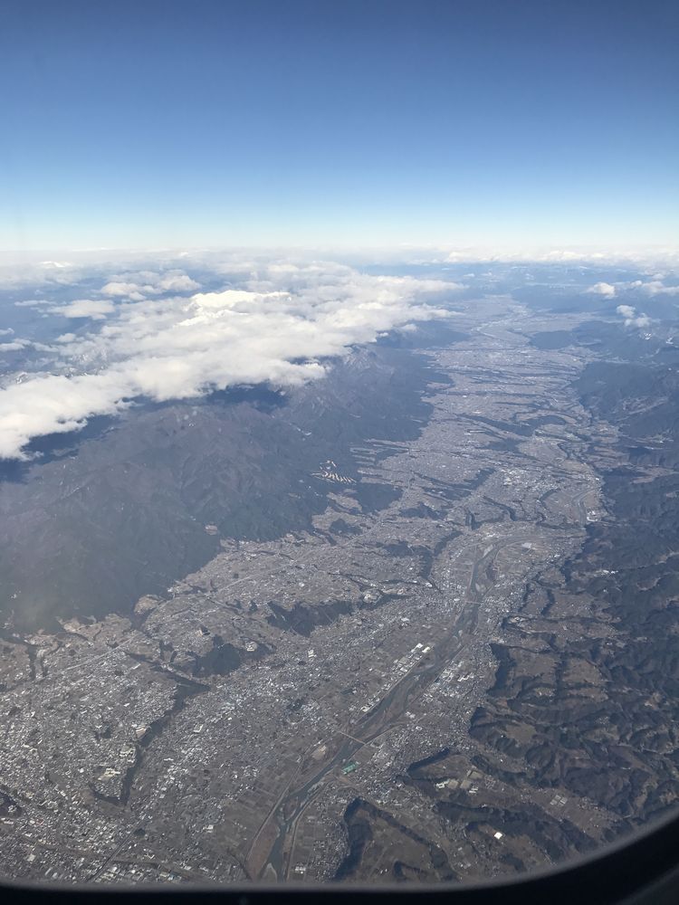 ANA675便から伊那谷
