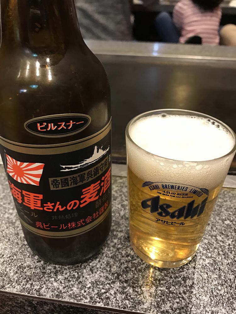呉の多幸膳の海軍さんの麦酒