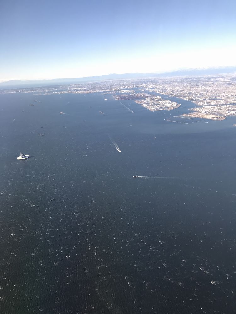 東京湾の白波