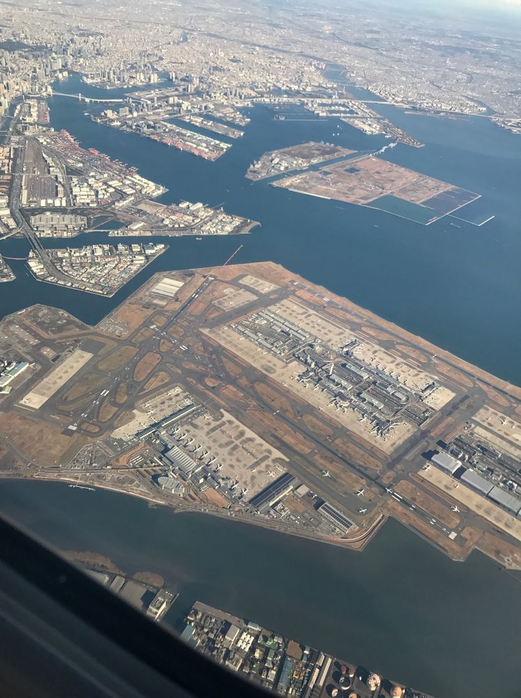 ANA675便から羽田空港