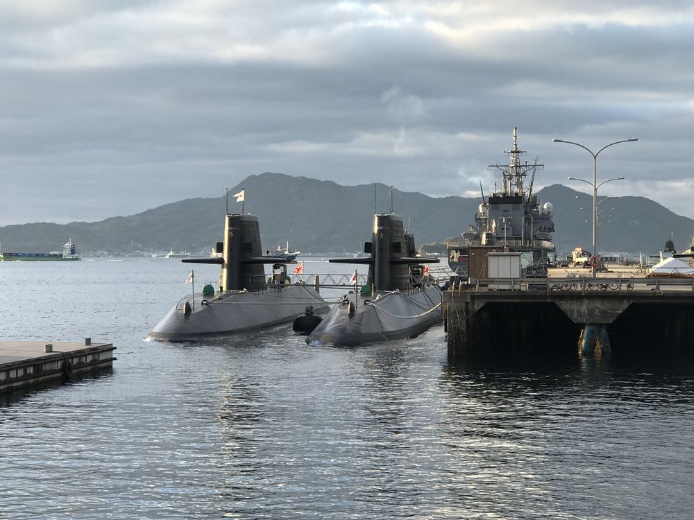 海上自衛隊呉基地の潜水艦
