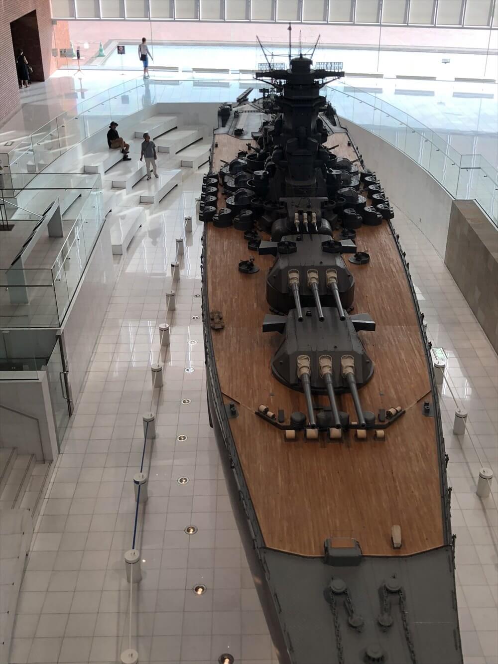 大和ミュージアムの2階から戦艦大和
