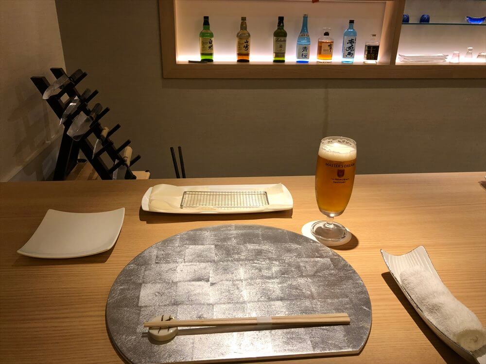釧路の天ぷら「彩」のカウンター3