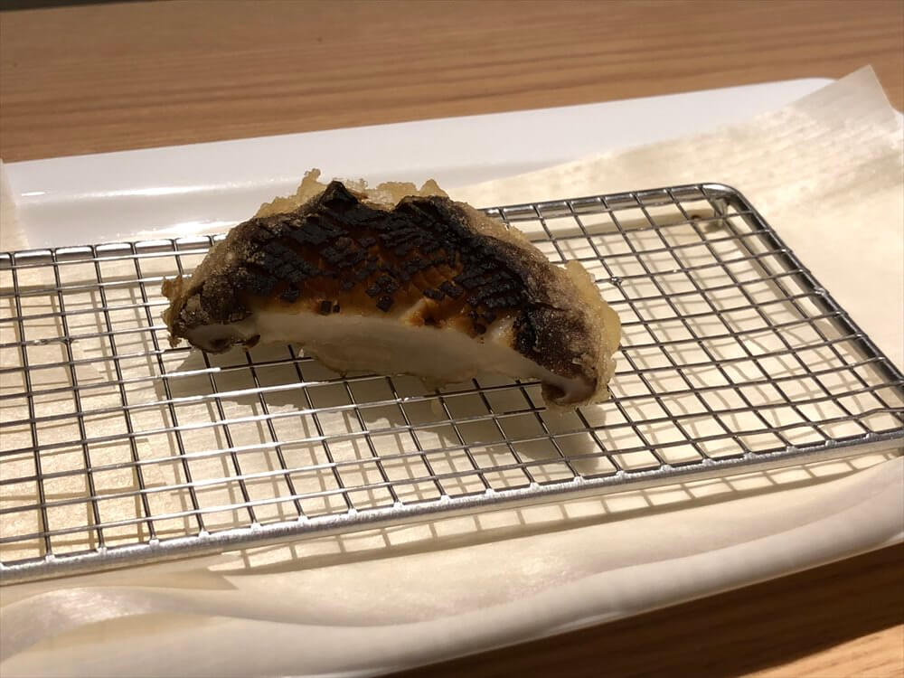 釧路の天ぷら「彩」のしいたけ