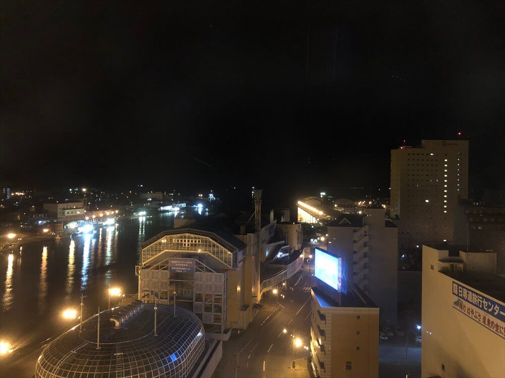 ラビスタ釧路川からの夜景