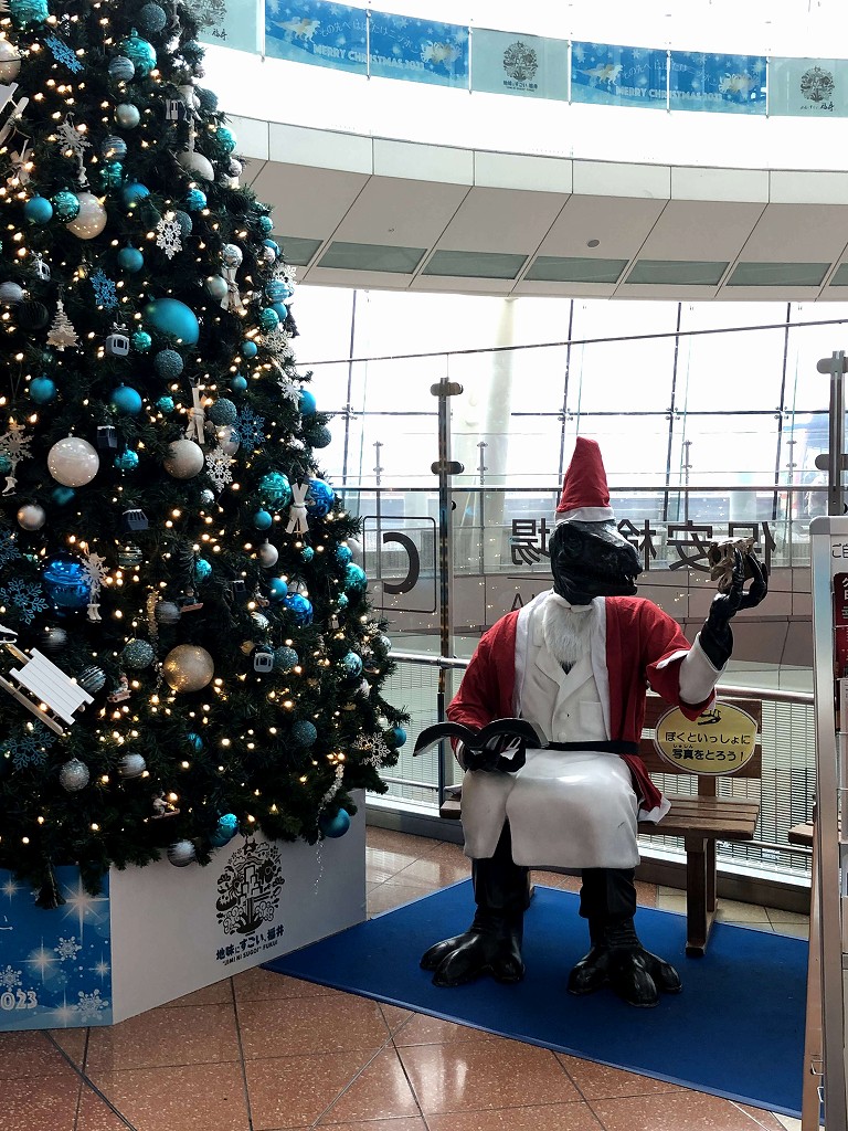 福井の恐竜クリスマスバージョン