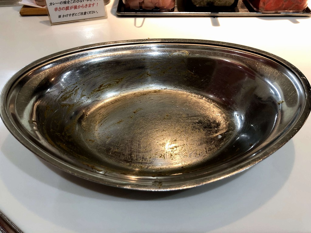 インデアンルーのカツトッピングを完食