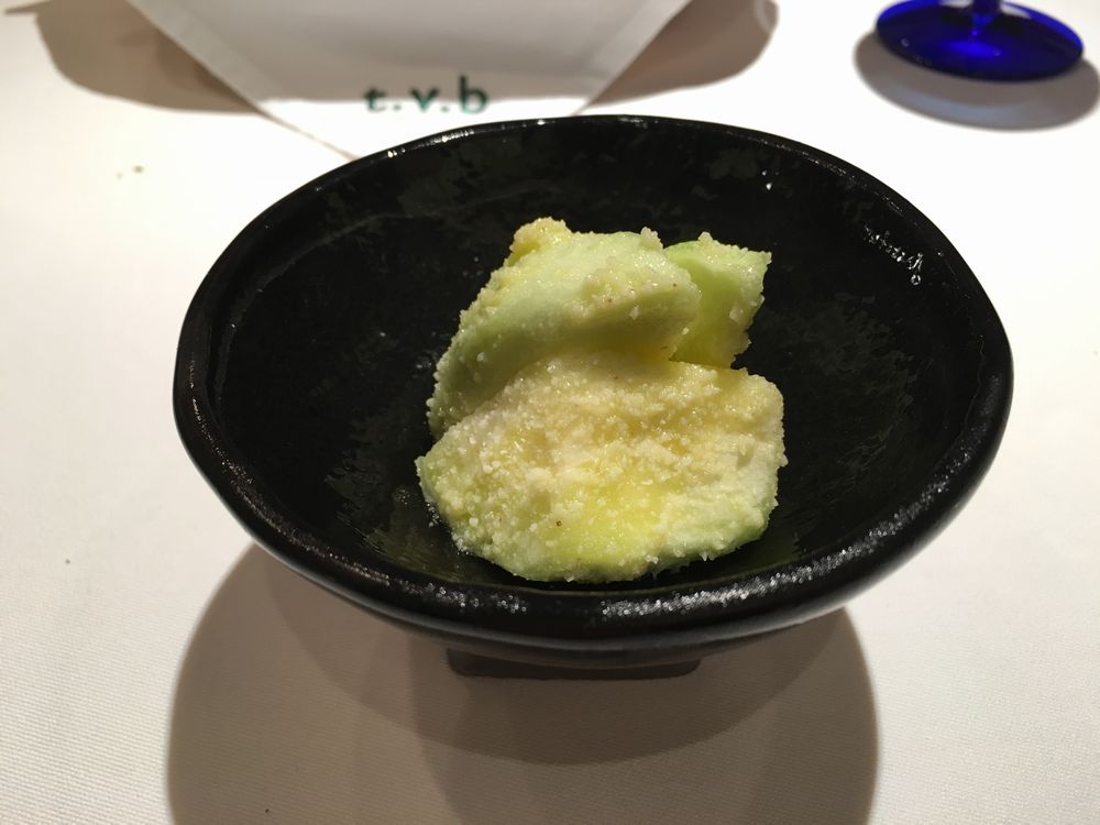 リストランテ ティ ヴォリオ ベーネの冷たい水なすのチーズ和え