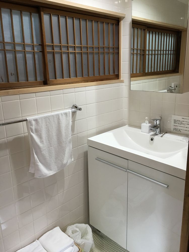 正庵のお風呂の洗面所