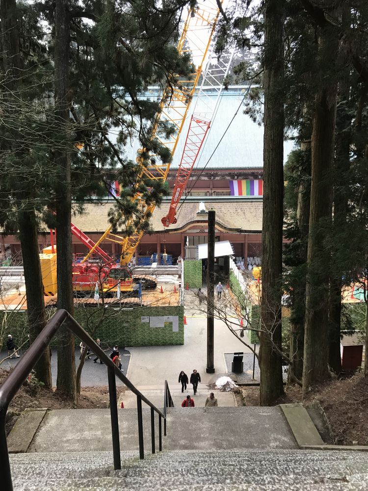 比叡山延暦寺の文殊楼から根本中堂