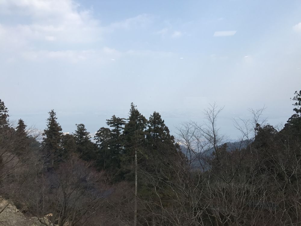 比叡山延暦寺会館から琵琶湖