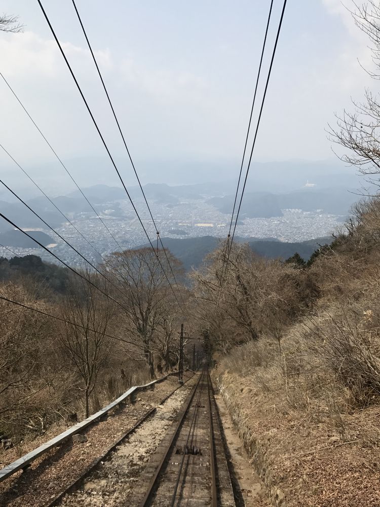 叡山ケーブルカーから京都市街地