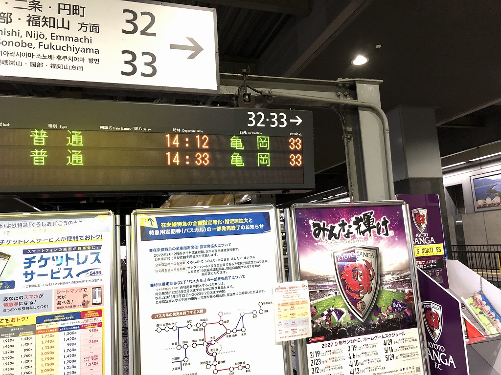 JR嵯峨野線の各駅停車