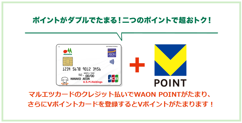 マルエツではWAON POINTとVポイントの2重取りが可能