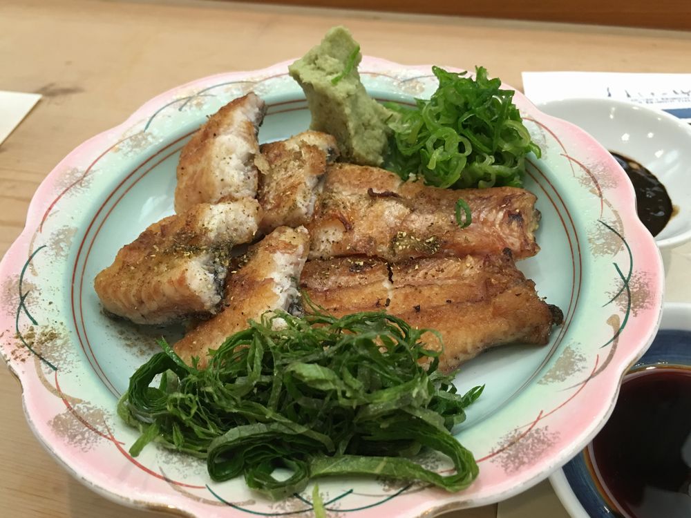 松江の呉竹鮨のうなぎの白焼