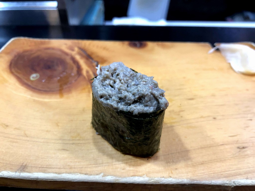 松江の「赤べこ」のカニ味噌