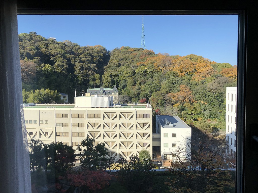 ANAクラウンプラザホテル松山のツインルームからの眺め