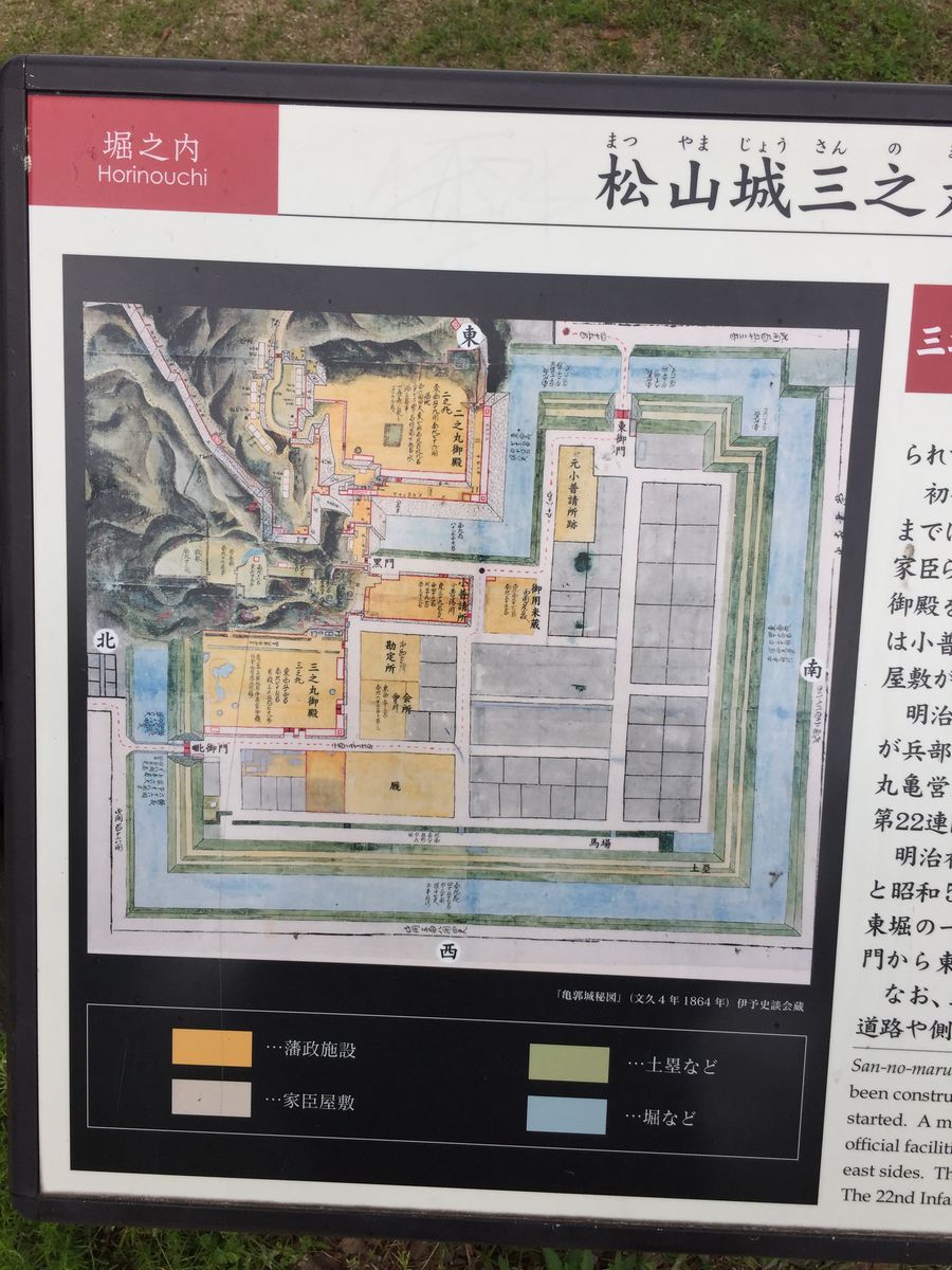 江戸時代の松山城三の丸（堀之内）