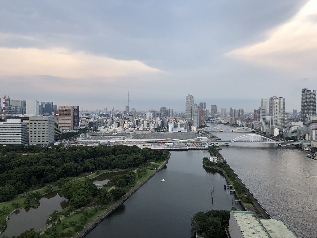 メズム東京のチャプター2、ガーデンビュールームからの眺め1