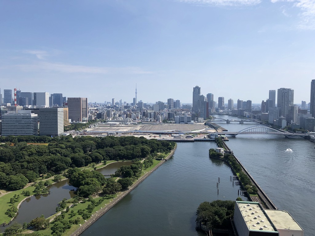 メズム東京のチャプター2、ガーデンビューからの光景（晴天）1