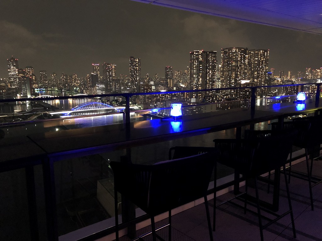 メズム東京「club mesm」からの夜景1