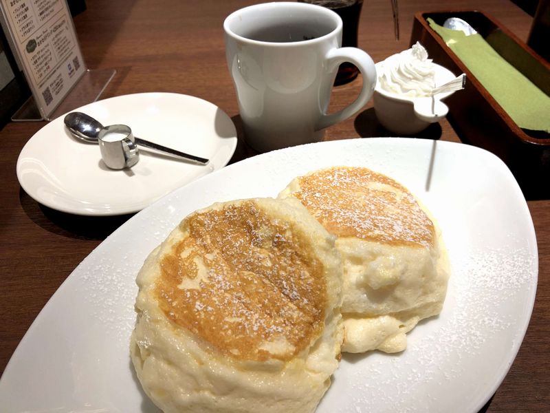 むさしの森珈琲のリコッタチーズのパンケーキ