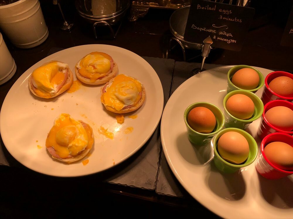 モスクワ マリオット ロイヤル オーロラ ホテルの朝食（3日目）1