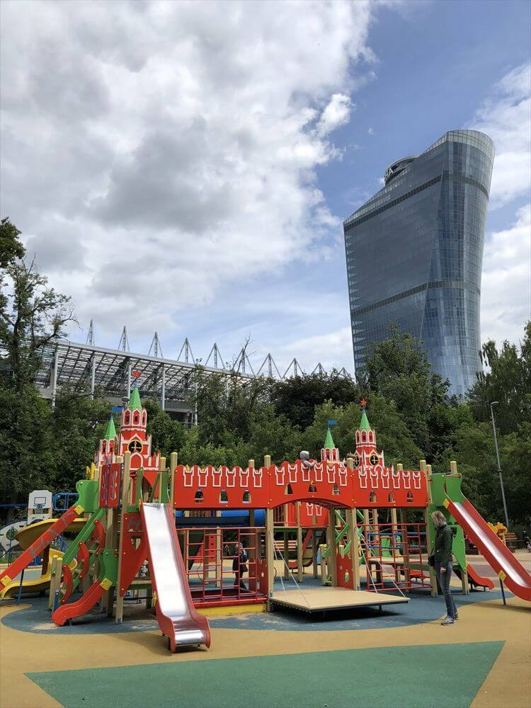 CSKAモスクワ スタジアム近くの公園