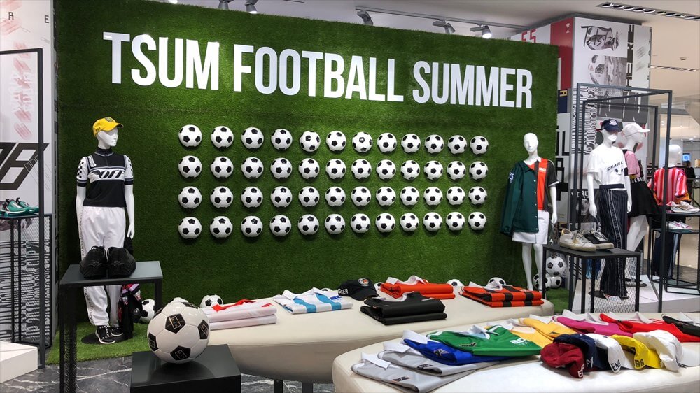 TSUM百貨店のサッカーコーナー