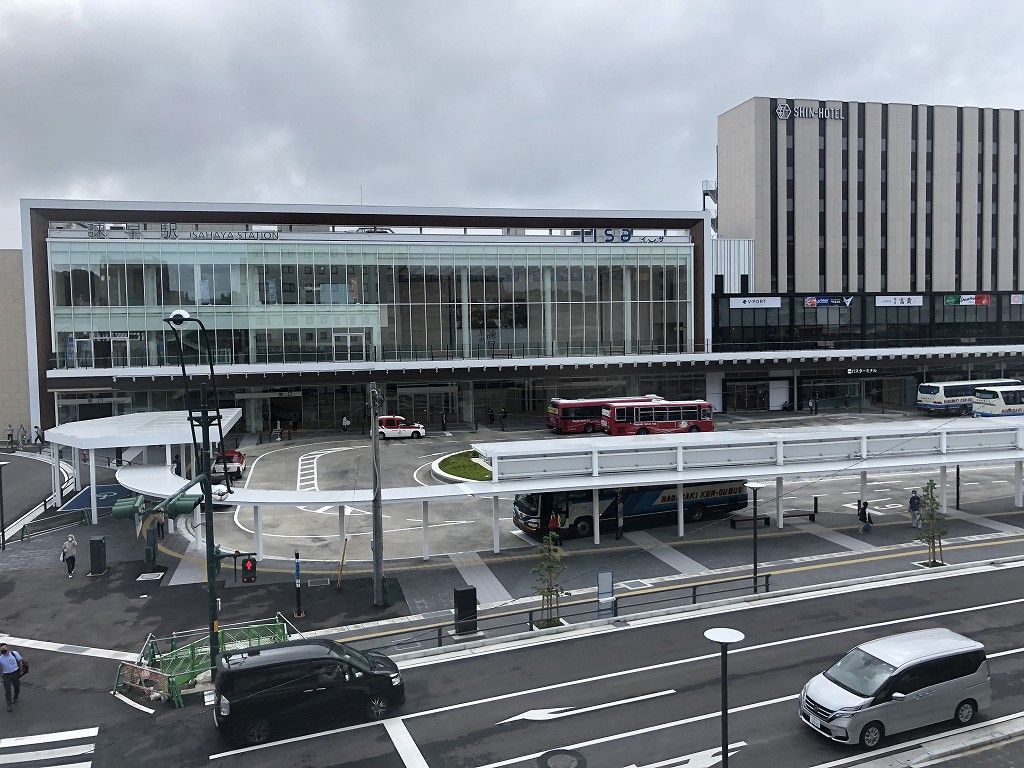 諫早ターミナルホテルからの諫早駅