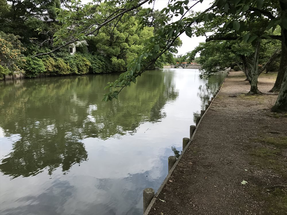 九華公園の堀