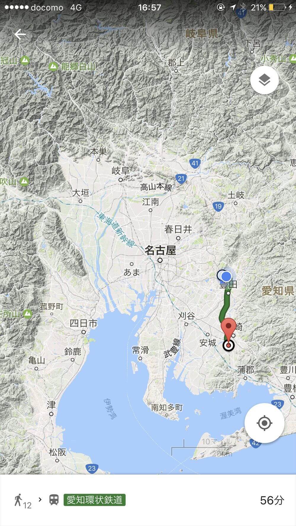 愛知環状鉄道線のルート