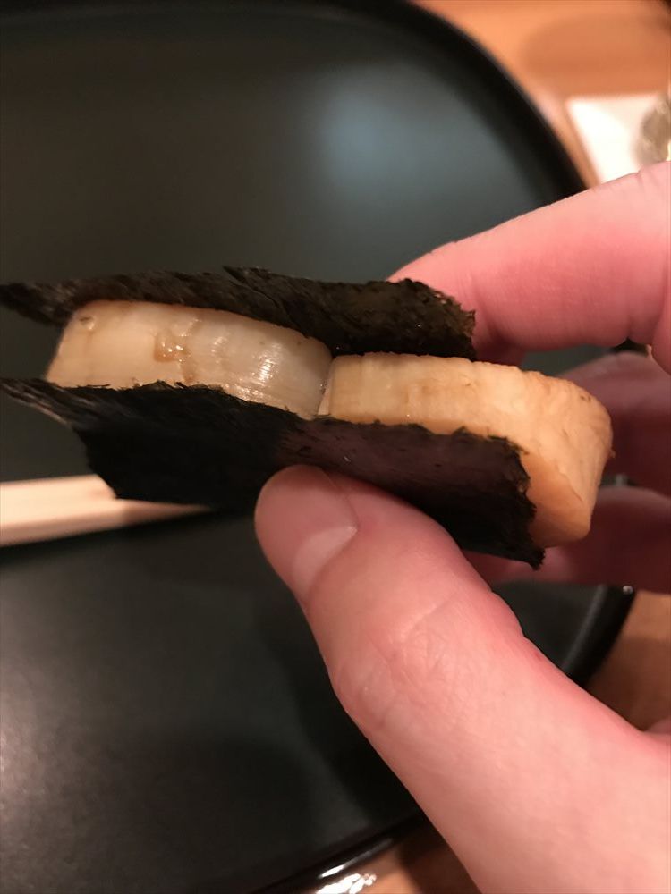 鮨 廣金の焼きタイラガイ