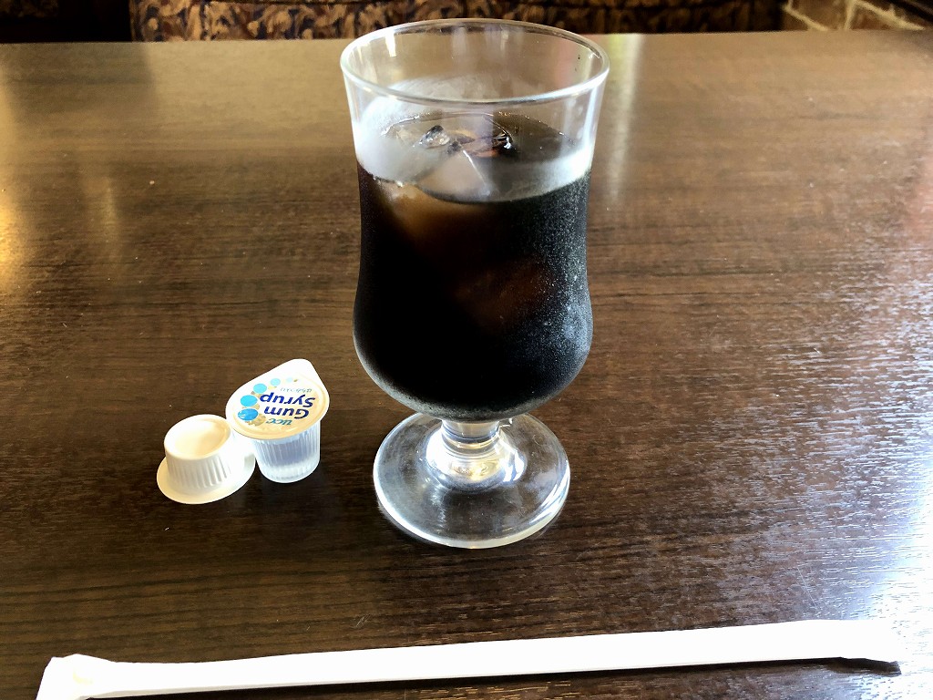 穴水町の「フリースタイル」のアイスコーヒー