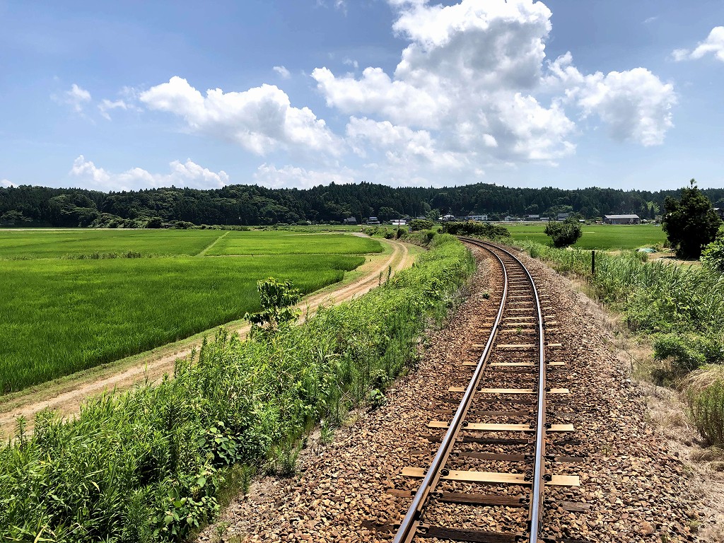 のと鉄道から田園風景