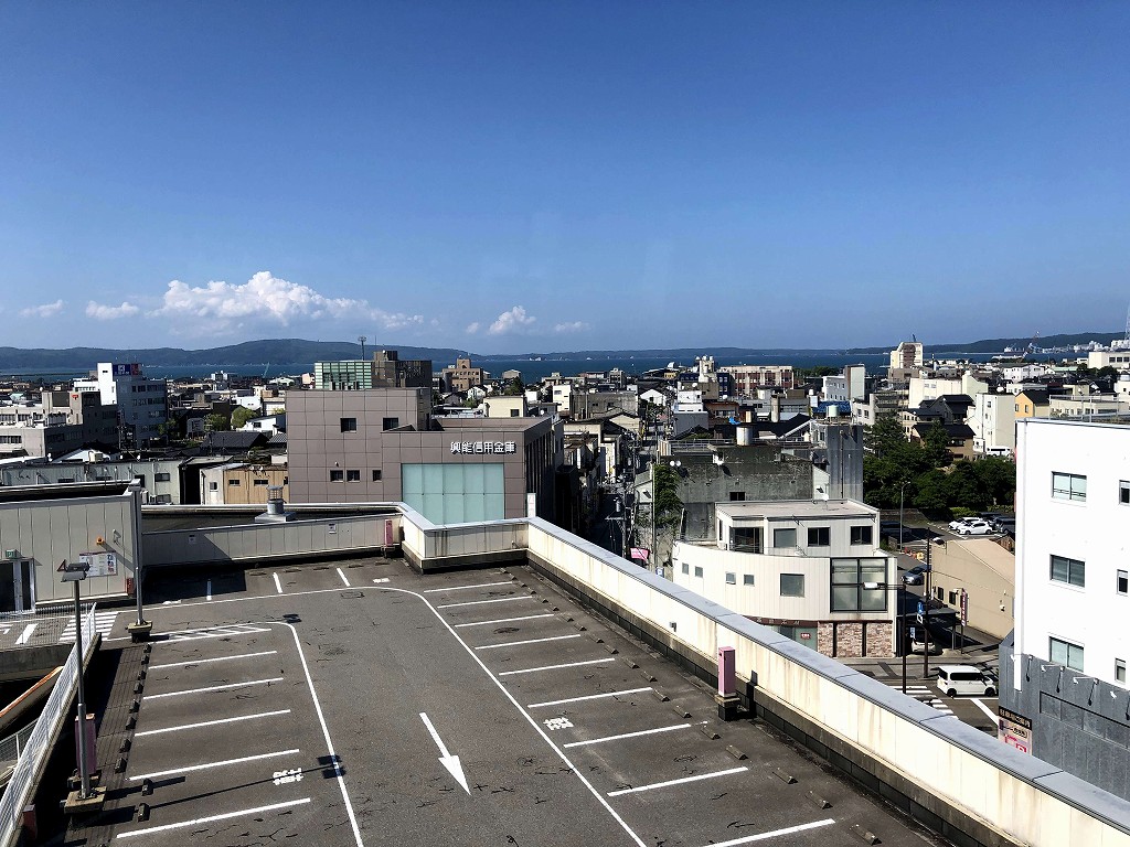 ホテルアリヴィオから七尾湾