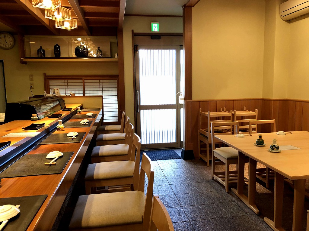 七尾の幸寿しの内観
