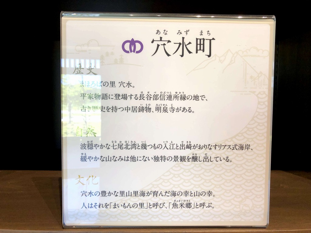 のと里山里海ミュージアムの穴水町の説明