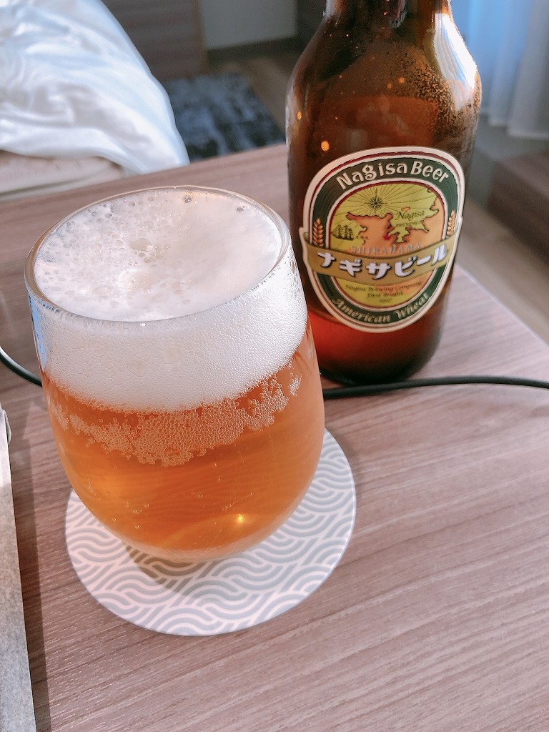南紀白浜マリオットホテルのプラチナ特典のナギサビール