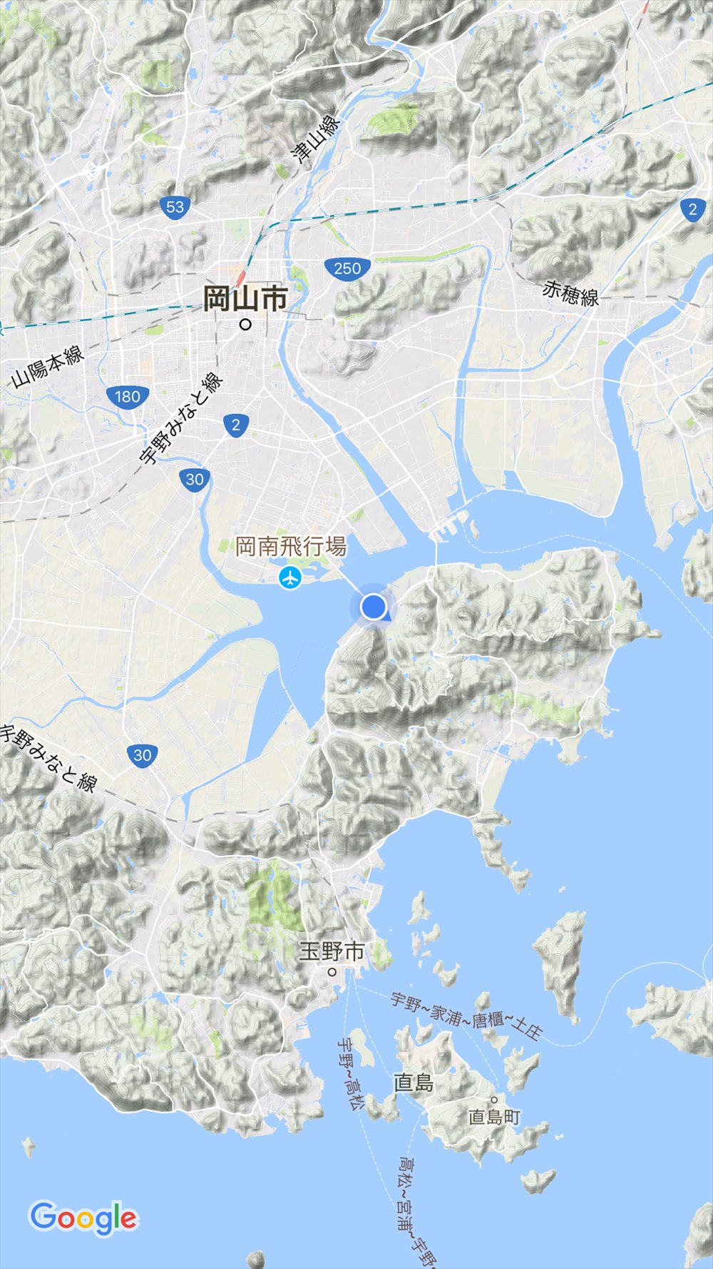 岡山の入江の形