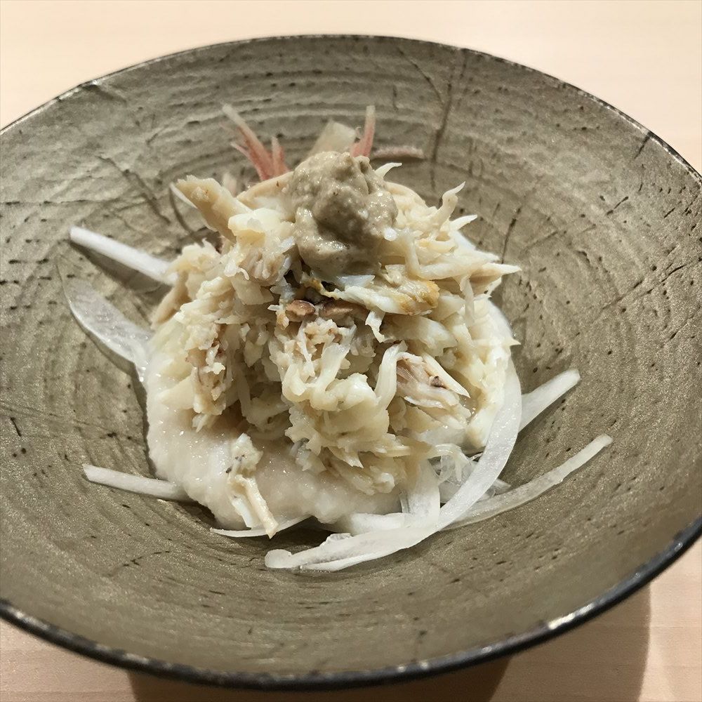 寿司 中川のワタリガニ