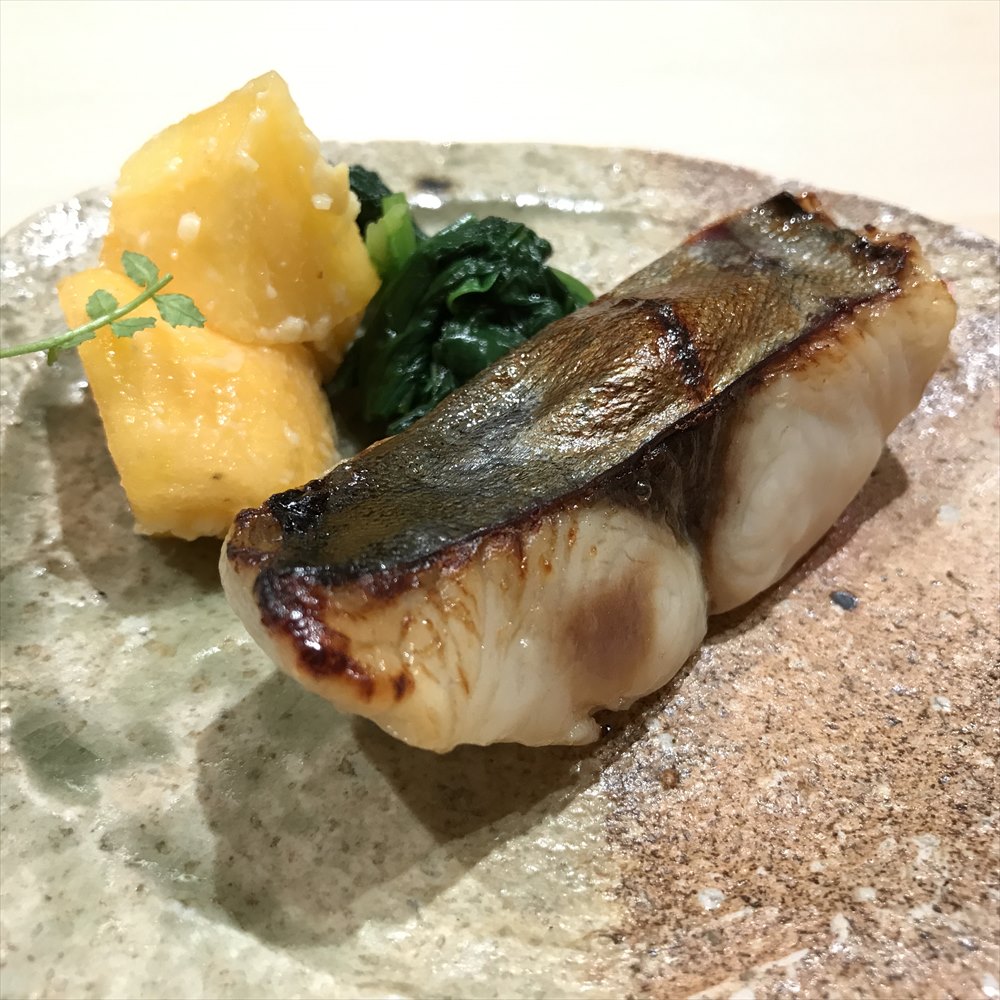 寿司 中川のサワラの焼き物