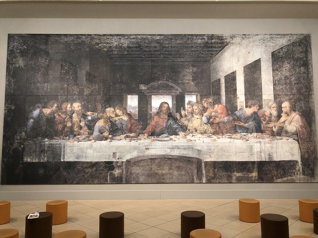 大塚国際美術館の最後の晩餐「修復前」