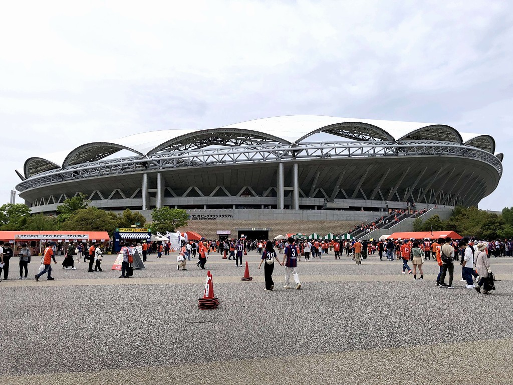 デンカビッグスワンスタジアムに到着