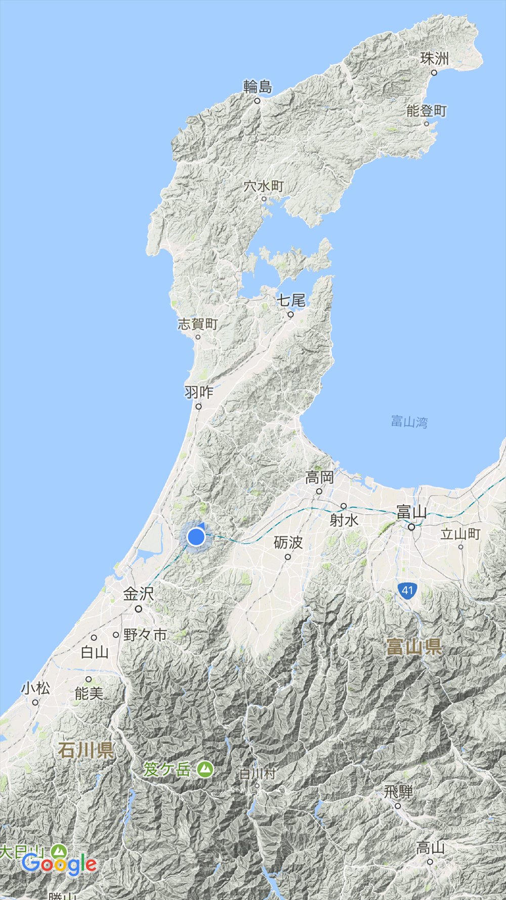 加賀から越中へ
